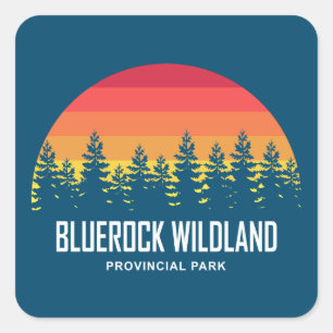 Sticker Carré Parc provincial Bluerock Wildland