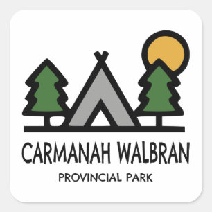 Sticker Carré Parc provincial Carmanah Walbran