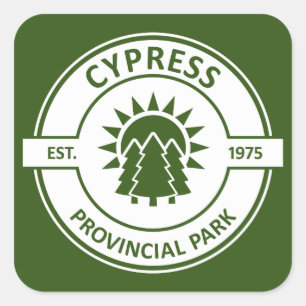 Sticker Carré Parc provincial Cypress Sun Trees