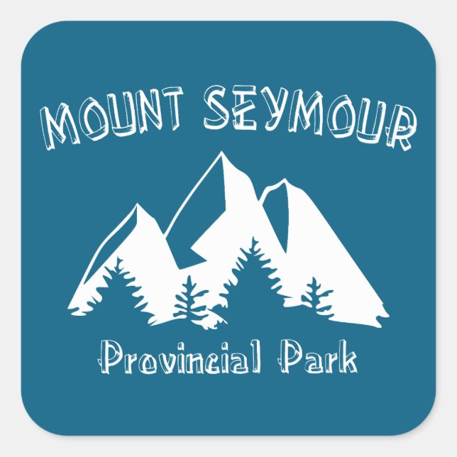 Sticker Carré Parc provincial de Mount Seymour (Devant)