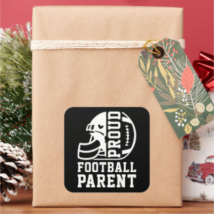 Sticker Carré Parent de footballeur fier, Famille de football Sp