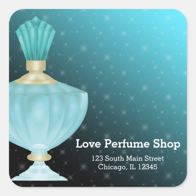 Sticker Carré Parfum (Devant)