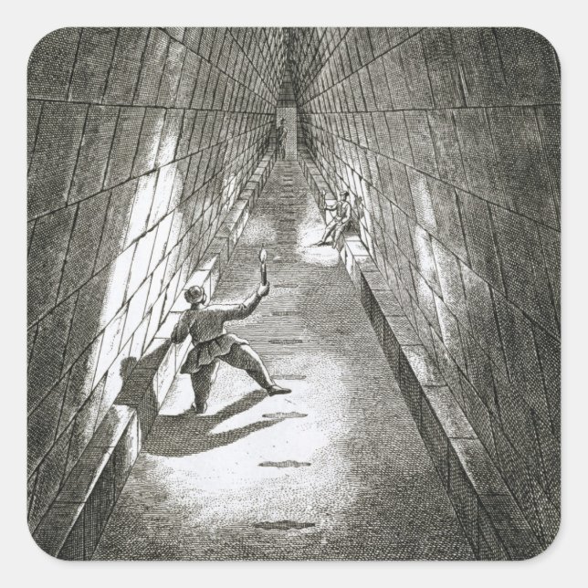 Sticker Carré Parfum intérieur d'une pyramide, c.1780 (gravure) (Devant)