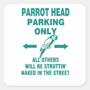 Sticker Carré Parking uniquement