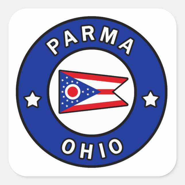 Sticker Carré Parma Ohio (Devant)