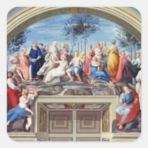 Sticker Carré Parnassus et les conflits, de Stanza della S