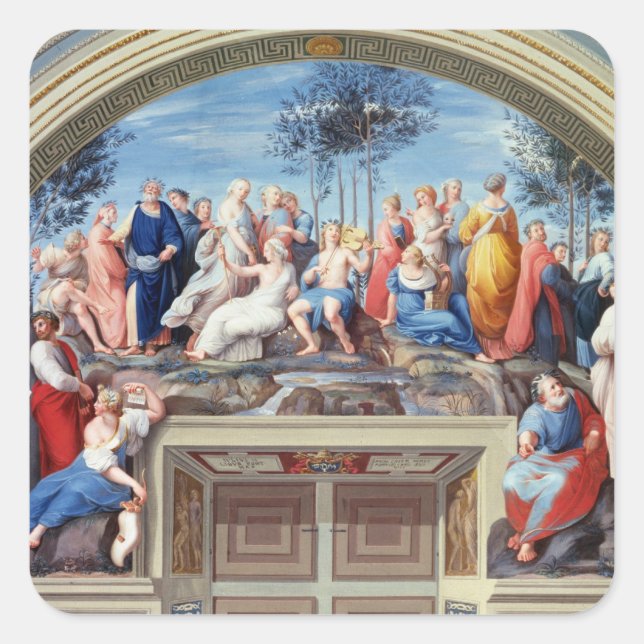 Sticker Carré Parnassus et les conflits, de Stanza della S (Devant)