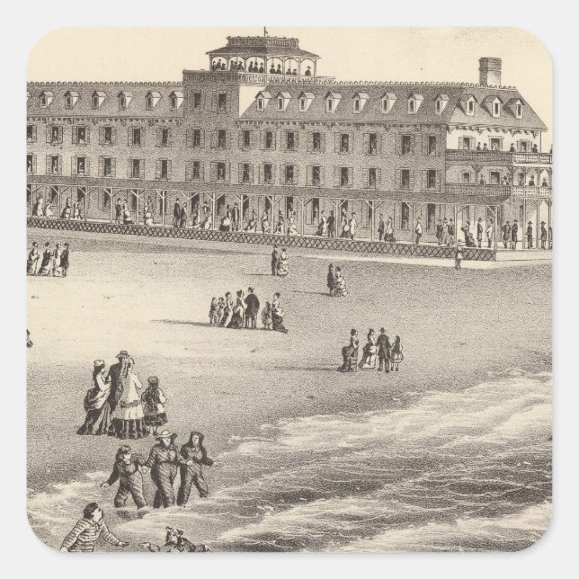 Sticker Carré Parry House, Beach Haven, NJ (Devant)