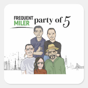 Sticker Carré Parti des 5