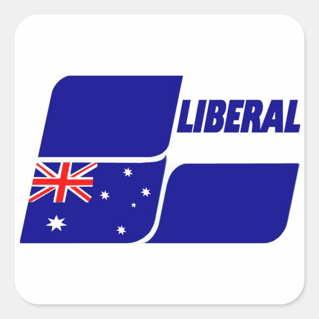 Sticker Carré Parti libéral d'Australie 2013 (Devant)