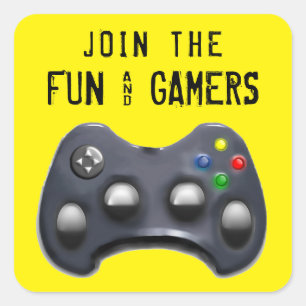 Sticker Carré partie de jeu vidéo