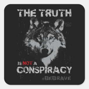 Sticker Carré Pas de conspiration