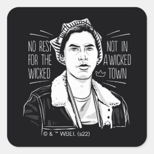 Sticker Carré Pas De Repos Pour Les Méchants