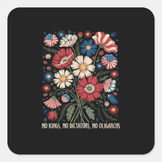 Sticker Carré Pas de rois, pas de dictateurs, pas d'oligarques e