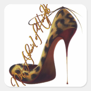 Sticker Carré "Pas peur des hauteurs" Tres Chic High Heights Des