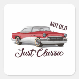 Sticker Carré Pas Vieux Classique