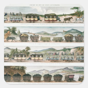 Sticker Carré Passagers et fret sur la première ligne française