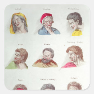 Sticker Carré Passions, plat V, pub. par R. Edwards, Londres