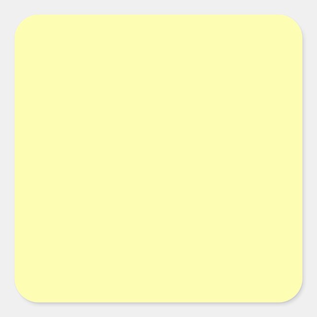 Sticker Carré Pastel Lemon Yellow (Devant)