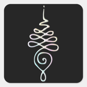 Sticker Carré Pastel Unalome 