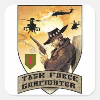 Sticker Carré Patch Gunfighter de la Force opérationnelle