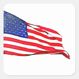 Sticker Carré Patriotisme