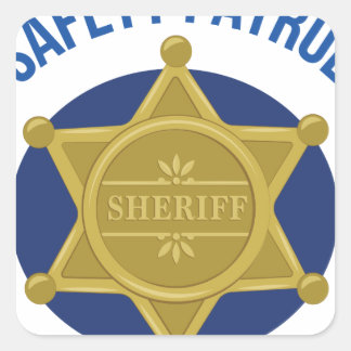 Sticker Carré Patrouille