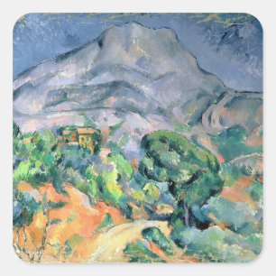Sticker Carré Paul Cezanne   Mont Sainte-Victoire, 1900