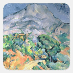 Sticker Carré Paul Cezanne   Mont Sainte-Victoire, 1900