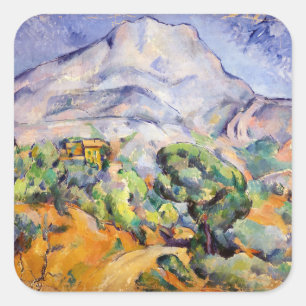 Sticker Carré Paul Cezanne - Mont Sainte-Victoire, route de Thol