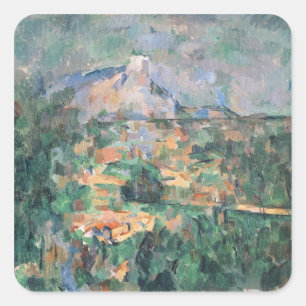 Sticker Carré Paul Cezanne   Montagne Sainte-Victoire de Lauve