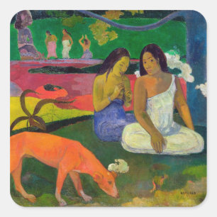 Sticker Carré Paul Gauguin Arearea, 1892