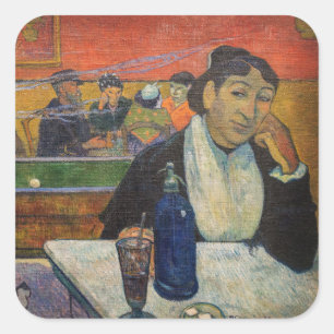 Sticker Carré Paul Gauguin - Le Café de nuit, Arles