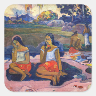 Sticker Carré Paul Gauguin - Source sacrée, Douces Rêves