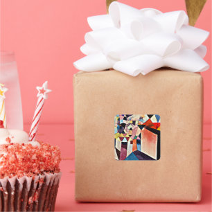 Sticker Carré Paul Klee, Insight in a City,