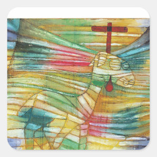Sticker Carré Paul Klee, L'Agneau,