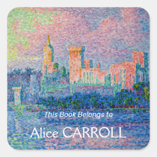 Sticker Carré Paul Signac - Le Palais des Papes, Avignon