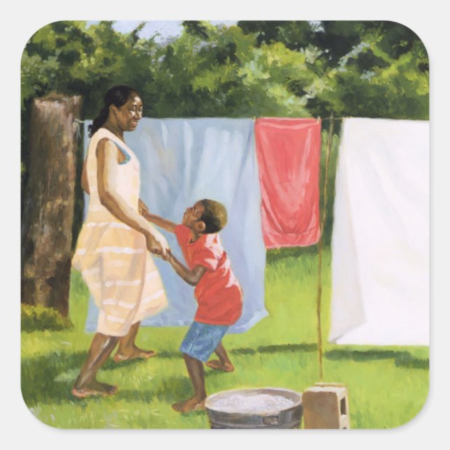 Sticker Carré Pause après-midi 2000 (Devant)