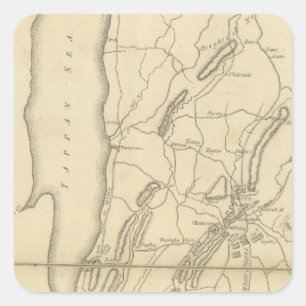 Sticker Carré Pays de Frog's Point à Croton River