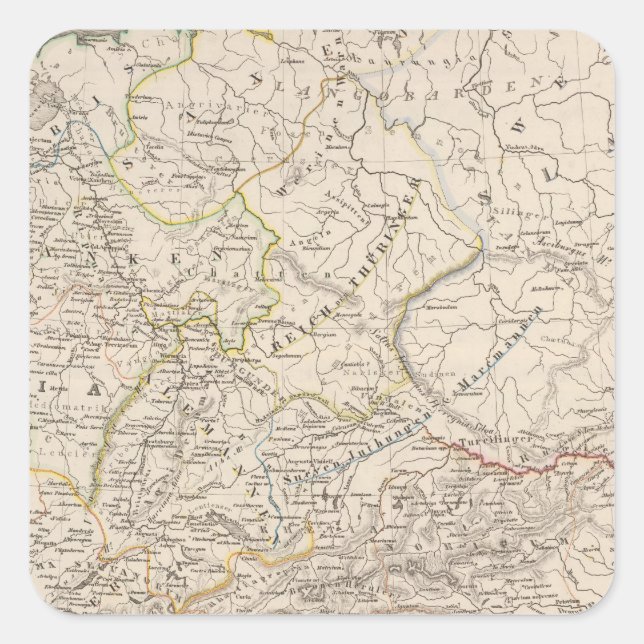 Sticker Carré Pays du Danube Sud (Devant)