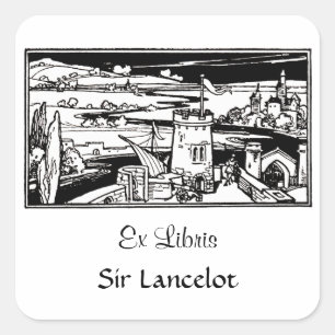 Sticker Carré Paysage du château