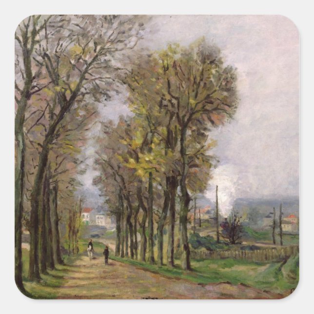 Sticker Carré Paysage en Ile de France, vers 1878 (Devant)