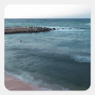 Sticker Carré Paysage marin