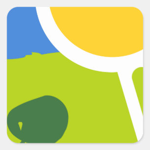 Sticker Carré Paysage naturel