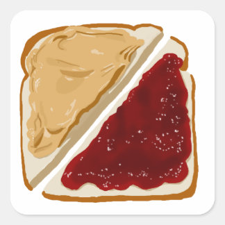 STICKER CARRÉ PB&J
