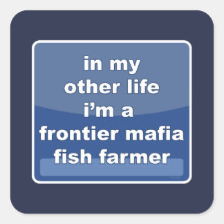 Sticker Carré Pêcheur Mafia Frontier