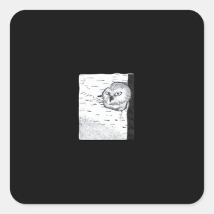 Sticker Carré Peekaboo Cute Basic