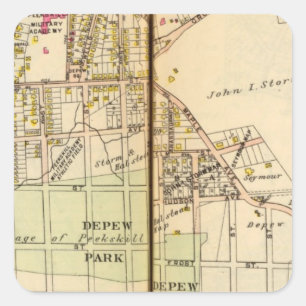 Sticker Carré Peekskill, New York 4