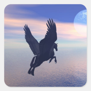 Sticker Carré Pegasus de minuit