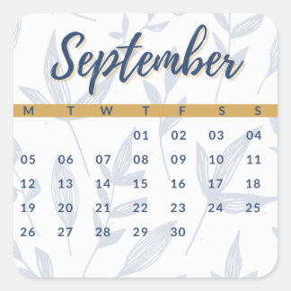 Sticker Carré Pegatinas mes del año - September (S'A)